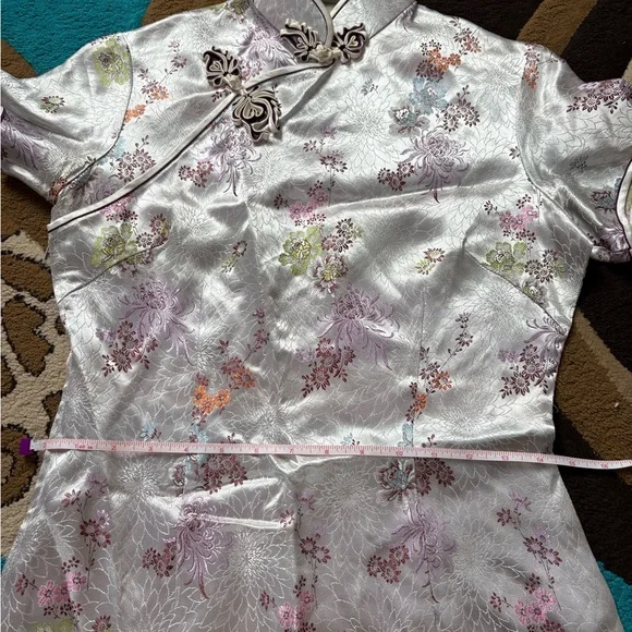 Floral Embroidered Cheongsam Dress - Picture 6 of 7
